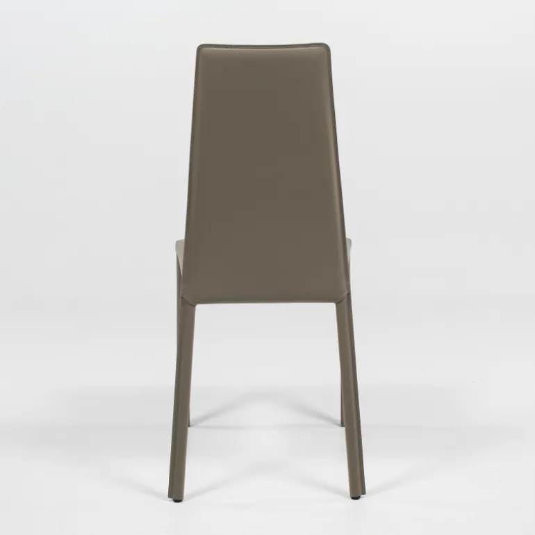 Monica Chaise de séjour italienne en croûte de cuir