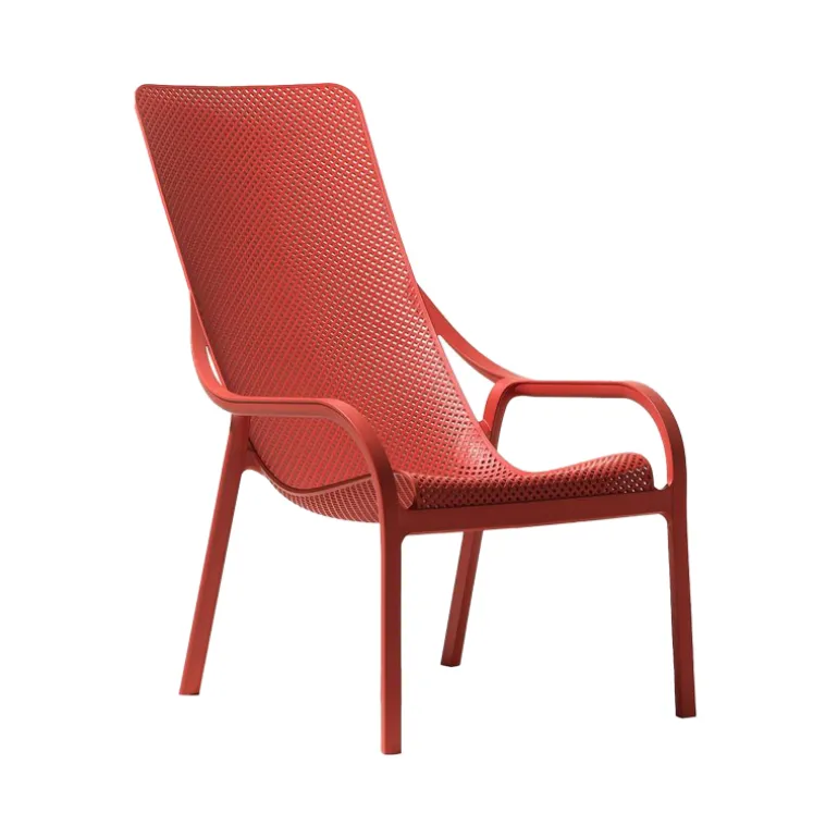 Net Lounge Fauteuil lounge design en polypropylène recyclable
