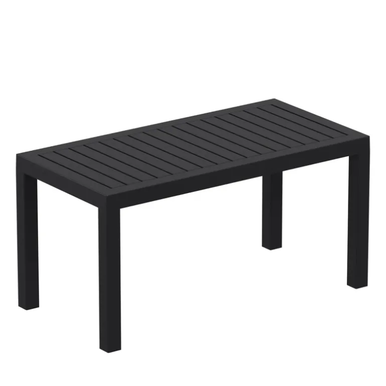 Ocean Table basse de jardin en résine rectangulaire