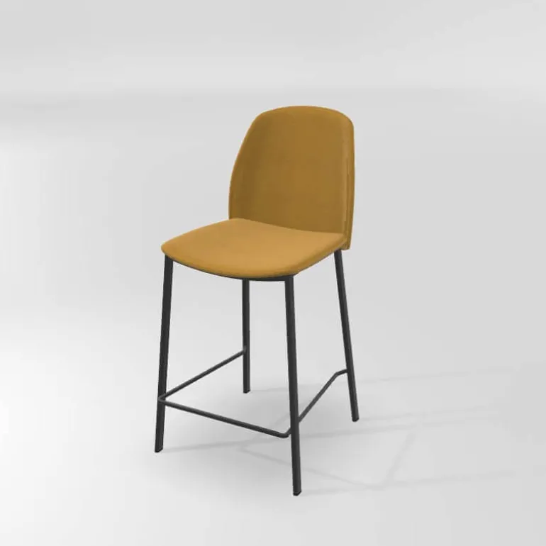 Olivia Tabouret snack moderne en tissu
