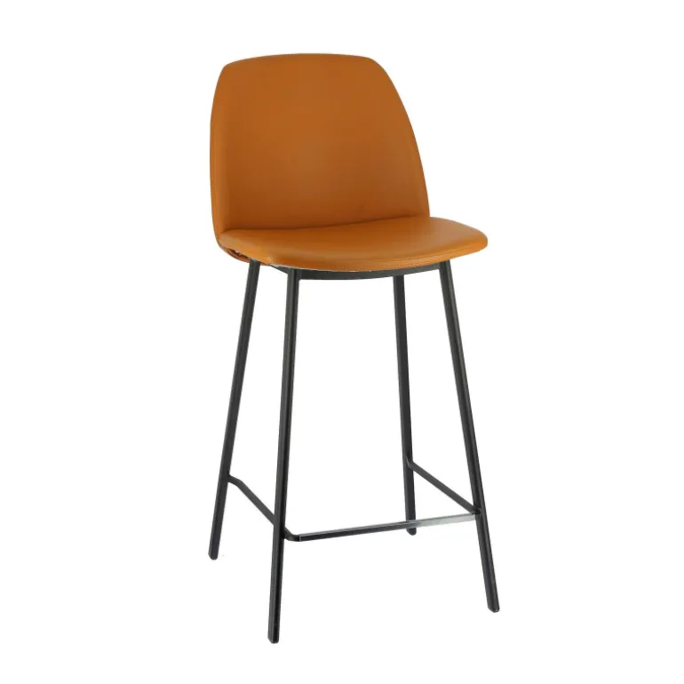 Olivia Tabouret snack tendance en simili rembourré