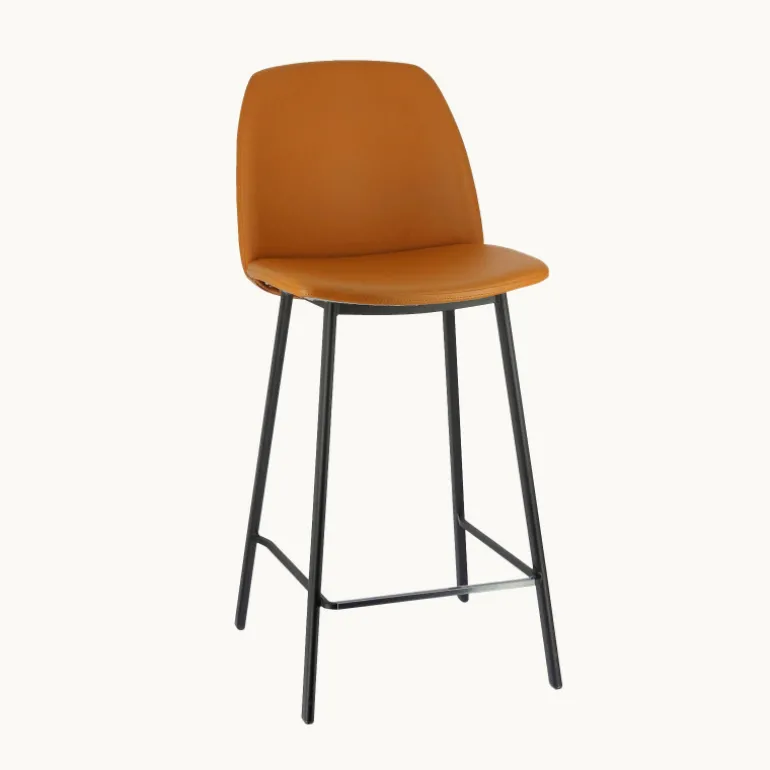 Olivia Tabouret snack tendance en simili rembourré