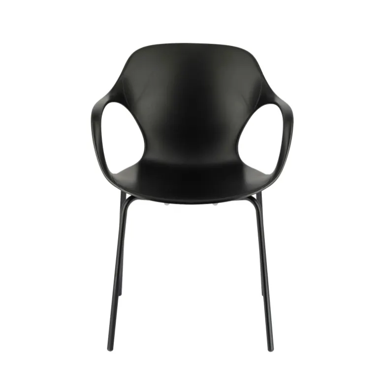 OPS ! Connubia© Fauteuil design italien empilable en polypropylène avec pieds en métal