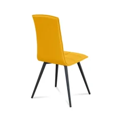 Oregon Chaise matelassée italienne avec pieds en métal
