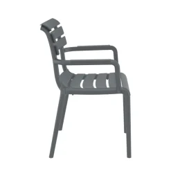Paris Fauteuil moderne empilable en polypropylène