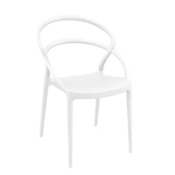 Pia Chaise de jardin tendance empilable en polypropylène