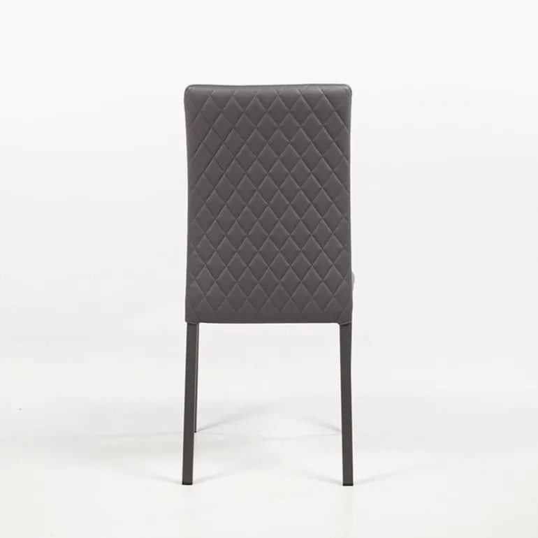 Roma Chaise contemporaine italienne dos matelassé