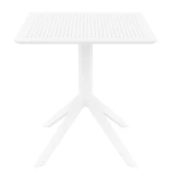 Sky Petite table de jardin carrée en résine