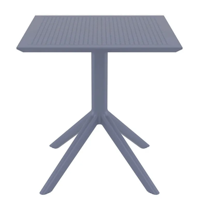 Sky Petite table de jardin carrée en résine