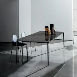 Slim Sovet® Table en verre design extensible