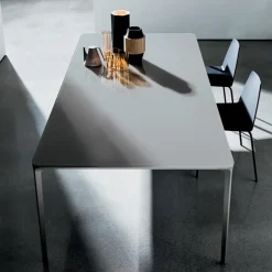 Slim Sovet® Table en verre design extensible
