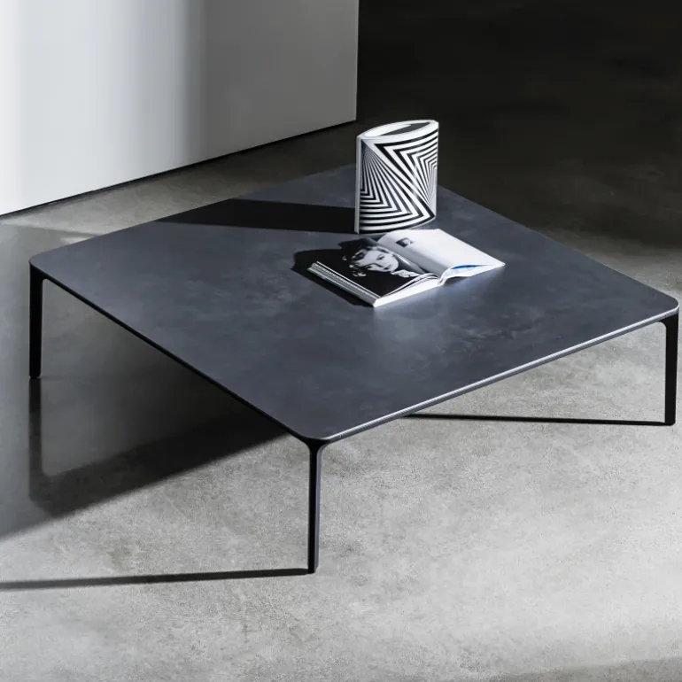 Slim Table basse carrée en céramique