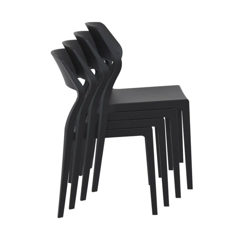 Snow Chaise empilable design en polypropylène