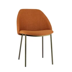 Soda Chaise cosy en tissu avec pieds en métal