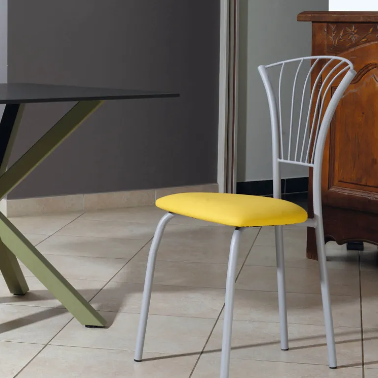 Solandre Carrier® Chaise de cuisine en synthétique et métal