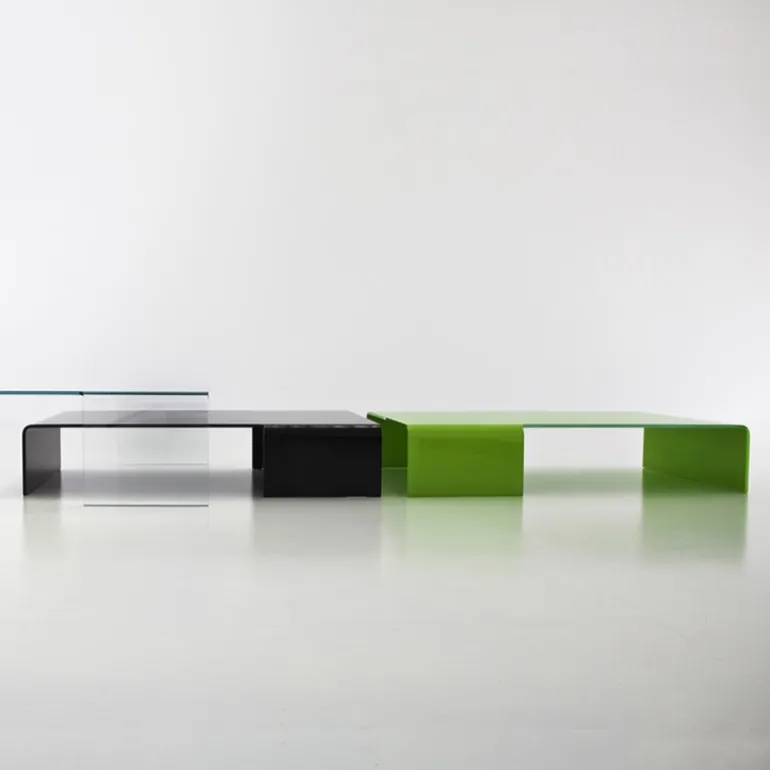Spider Sovet® Table basse design rectangulaire en verre