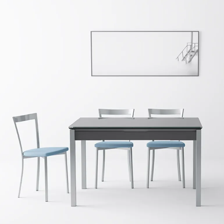 Spirit Chaise de cuisine moderne en synthétique et métal