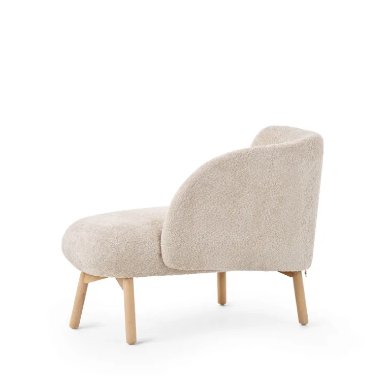 Thalia Mobitec ® Banquette cosy en tissu avec pieds en bois